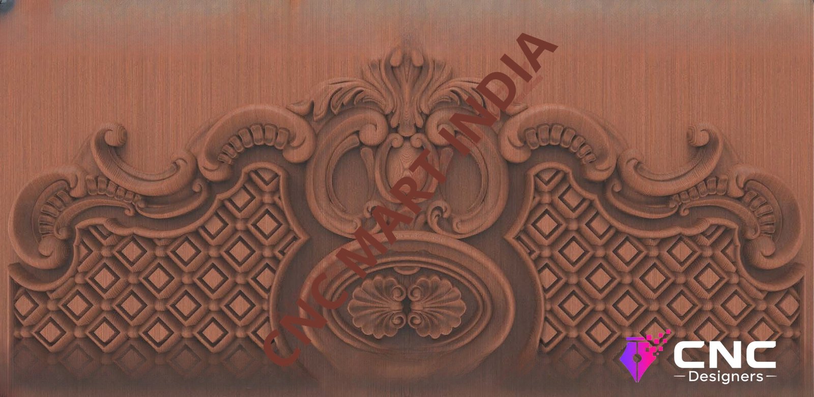 Beds & Sofa - BS-01 Royal Victorian Headboard 3D Relief Carving Model